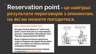 RESERVATION POINT
Як рахувати Reservation point?
 