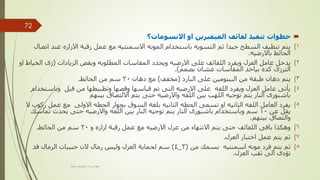 
‫االنسومات؟‬ ‫او‬ ‫الميمبرين‬ ‫لفائف‬ ‫تنفيذ‬ ‫خطوات‬
(
‫ا‬ ‫عند‬ ‫االزازه‬ ‫رقبة‬ ‫عمل‬ ‫مع‬ ‫االسمنتيه‬ ‫المونه‬ ‫باستخدام‬ ‫التسويه‬ ‫ثم‬ ‫جيدا‬ ‫السطح‬ ‫تنظيف‬ ‫يتم‬ 1
‫تصال‬
‫باالرضيه‬ ‫الحائط‬
.
(
‫الزيادات‬ ‫ويقص‬ ‫المطلوبه‬ ‫المقاسات‬ ‫ويحدد‬ ‫االرضيه‬ ‫على‬ ‫اللفائف‬ ‫ويفرد‬ ‫العزل‬ ‫عامل‬ ‫يدخل‬ 2
(
‫ا‬ ‫زى‬
‫او‬ ‫لخياط‬
‫يصمم‬ ‫عشان‬ ‫المقاسات‬ ‫بياخد‬ ‫كده‬ ‫الترزى‬
.)
(
‫البارد‬ ‫على‬ ‫البيتومين‬ ‫من‬ ‫طبقة‬ ‫دهان‬ ‫يتم‬ 3
(
‫مخفف‬
)
‫دهان‬ ‫مع‬
20
‫الحائط‬ ‫من‬ ‫سم‬
.
(
‫وباس‬ ‫قبل‬ ‫من‬ ‫وتظبيطها‬ ‫وقصها‬ ‫قياسها‬ ‫تم‬ ‫التى‬ ‫االرضيه‬ ‫على‬ ‫اللفه‬ ‫ويفرد‬ ‫العزل‬ ‫عامل‬ ‫يأتى‬ 4
‫تخدام‬
‫بينهم‬ ‫االلتصاق‬ ‫يتم‬ ‫حتى‬ ‫واالرضيه‬ ‫اللفه‬ ‫بين‬ ‫اللهب‬ ‫توجيه‬ ‫يتم‬ ‫النار‬ ‫باشبورى‬
(
‫رك‬ ‫عمل‬ ‫مع‬ ‫االولى‬ ‫الحطه‬ ‫بجوار‬ ‫السوق‬ ‫بلغة‬ ‫الثانيه‬ ‫الحطه‬ ‫تسمى‬ ‫او‬ ‫الثانيه‬ ‫اللفه‬ ‫العامل‬ ‫يفرد‬ 5
‫ال‬ ‫وب‬
‫عن‬ ‫يقل‬
10
‫تم‬ ‫يحدث‬ ‫حتى‬ ‫واالرضيه‬ ‫اللفه‬ ‫بين‬ ‫النار‬ ‫توجيه‬ ‫يتم‬ ‫النار‬ ‫باشبورى‬ ‫وباستخدام‬ ‫سم‬
‫اسك‬
‫بينهم‬ ‫والتصاق‬
.
(
‫و‬ ‫ازازه‬ ‫رقبة‬ ‫عمل‬ ‫مع‬ ‫االرضيه‬ ‫عزل‬ ‫من‬ ‫االنتهاء‬ ‫يتم‬ ‫حتى‬ ‫اللفائف‬ ‫باقى‬ ‫وهكذا‬ 6
20
‫الحائط‬ ‫من‬ ‫سم‬
.
(
‫العزل‬ ‫اختبار‬ ‫عمل‬ ‫يتم‬ ‫ثم‬ 7
.
(
‫من‬ ‫بسمك‬ ‫اسمنتيه‬ ‫مونه‬ ‫فرد‬ ‫يتم‬ ‫ثم‬ 8
(
3
_
4
)
‫قد‬ ‫الرمال‬ ‫حبيبات‬ ‫الن‬ ‫رمال‬ ‫وليس‬ ‫العزل‬ ‫لحماية‬ ‫سم‬
‫العزل‬ ‫ثقب‬ ‫الى‬ ‫تؤدى‬
.
‫مهندس‬
/
‫سعيد‬ ‫ابراهيم‬
72
 