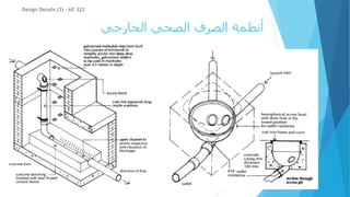‫الخارجي‬ ‫الصحي‬ ‫الصرف‬ ‫أنظمة‬
Design Details (3) - AE 322
 