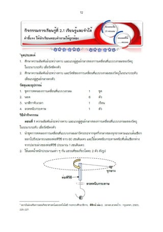 การเคลื่อนที่แบบวงกลม.