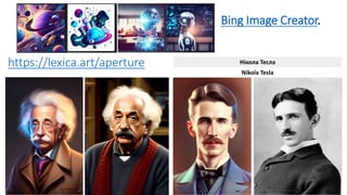 https://lexica.art/aperture Нікола Тесла
Nikola Tesla
Bing Image Creator.
 