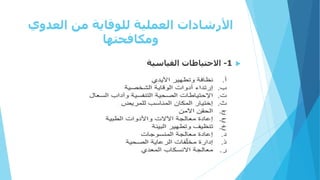 ‫العدوي‬ ‫من‬ ‫للوقاية‬ ‫العملية‬ ‫األرشادات‬
‫ومكافحتها‬

1
-
‫القياسية‬ ‫االحتياطات‬
 