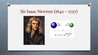 Sir Isaac Newton (1642 – 1727)
 