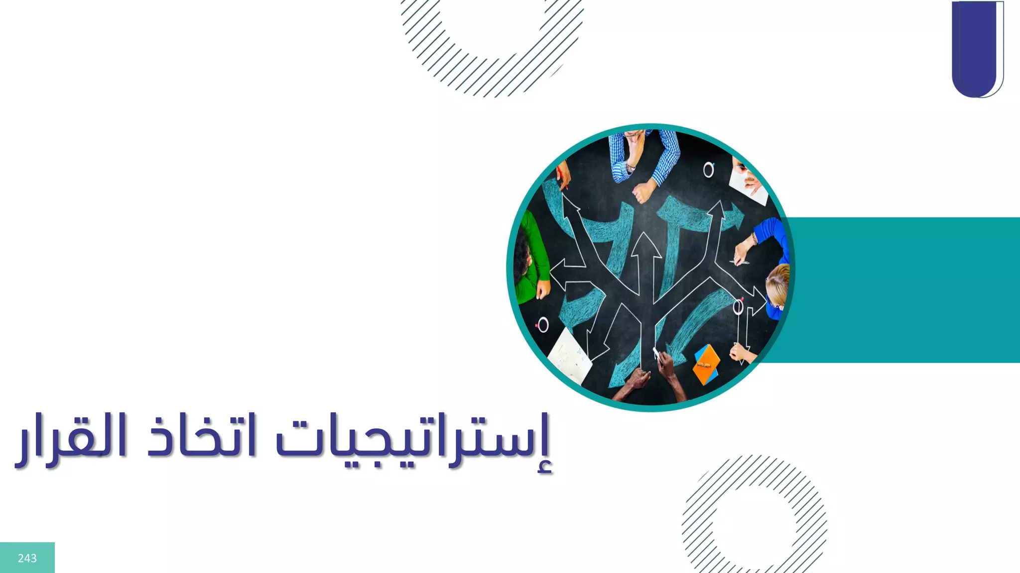 243
‫ال‬ ‫اتخاذ‬ ‫إستراتيجيات‬
‫قرار‬
 