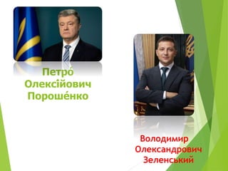 Петро́
Олексі́йович
Пороше́нко
Володимир
Олександрович
Зеленський
 