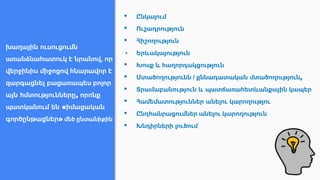 խաղային ուսուցումն
առանձնահատուկ է նրանով, որ
վերջինիս միջոցով հնարավոր է
զարգացնել բացառապես բոլոր
այն հմտությունները, որոնք
պատկանում են «իմացական
գործընթացներ» մեծ ընտանիքին
▪ Ընկալում
▪ Ուշադրություն
▪ Հիշողություն
▪ Երևակայություն
▪ Խոսք և հաղորդակցություն
▪ Մտածողությունն / քննադատական մտածողություն,
▪ Տրամաբանություն և պատճառահետևանքային կապեր
▪ Համեմատություններ անելու կարողությու
▪ Ընդհանրացումներ անելու կարողություն
▪ Խնդիրների լուծում
 
