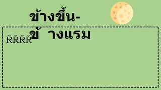 ข้างขึ้น-
ข้ างแรม
ส่
ง
ผ
ล
ใ
ห้
เ
ว
ล
า
เ
ดี
ย
ว
กั
น
ใ
น
แ
ต่
ล
ะ
คื
น
ตา
แ
ห
น่
ง
ข
อ
ง
ด
ว
ง
จั
น
ท
ร์
จ
ะ
เ
ป
ลี่
ย
น
ไ
ป
จ
า
ก
เ
ดิ
ม
 