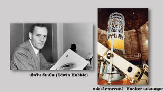 กล้องโทรทรรศน์ Hooker แห่งหอดูดา
เอ็ดวิน ฮับเบิล (Edwin Hubble)
 