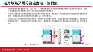 資料來源 :
液冷散熱又可分為液對液、液對氣
7
• 液冷的主要原理為透過液冷板（Cold Plate），將產生熱量的元件中的熱能傳遞到封閉式冷卻迴路中的冷卻液。這個
冷卻液會透過熱交換器進行散熱，然後再流回伺服器內部循環使用。
• 液對液：液體冷卻系統需要在機房內安裝液體冷卻管路等設施，才能運行。冷卻液會被送到伺服器機房的液體冷卻管
線中，透過這些設施的冷卻管路和散熱機制，統一地將熱量排出。
• 液對氣：氣冷方式適用於現有的氣冷機房，無需額外安裝液體冷卻管路。熱交換器安裝在伺服器機櫃內，將產生的熱
能釋放到空氣中，但其冷卻效能不如液體冷卻方式。優點是氣冷式伺服器和液冷式伺服器可以同時存在於相同的設施
內。
圖1-3：液冷散熱比較
群益證券
 