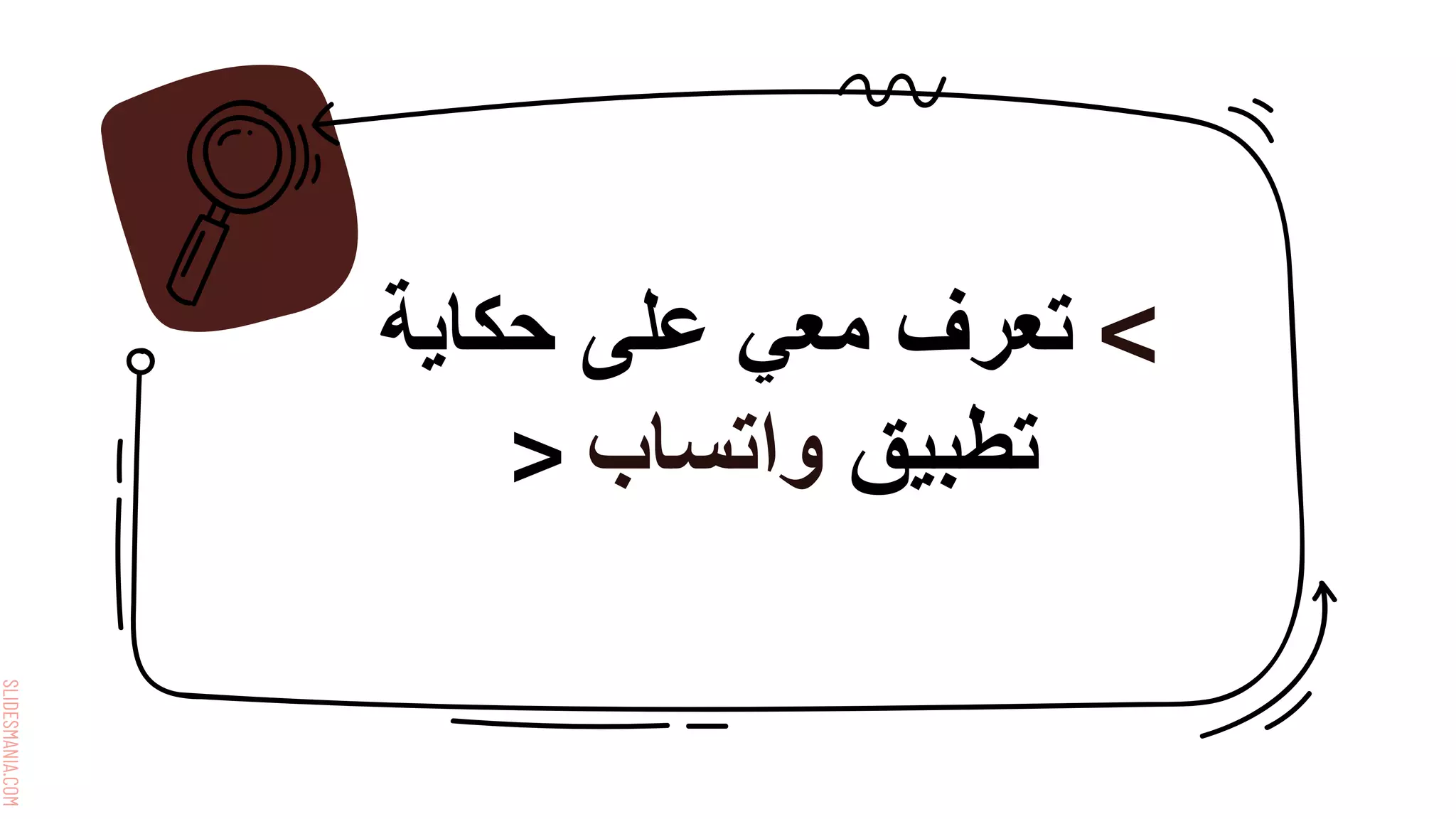 SLIDESMANIA.COM
>
‫حكاية‬ ‫على‬ ‫معي‬ ‫تعرف‬
‫تطبيق‬
‫واتساب‬
<
 