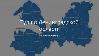 Тур по Ленинградской
области
Каримова Эльмира
 