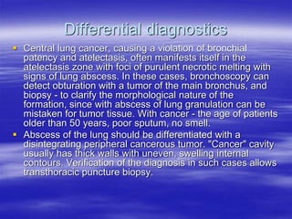 Лекция. Абсцесс и гангрена легких. Abscess, lung gangrene англ..ppt