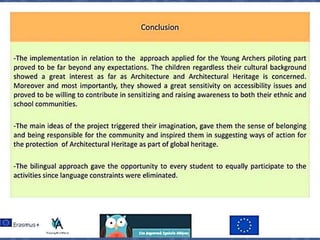 Young ArcHers Erasmus+ project  dissemination 