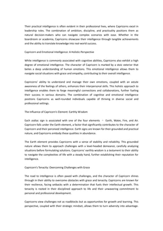 Why are capricorns so smart | PDF