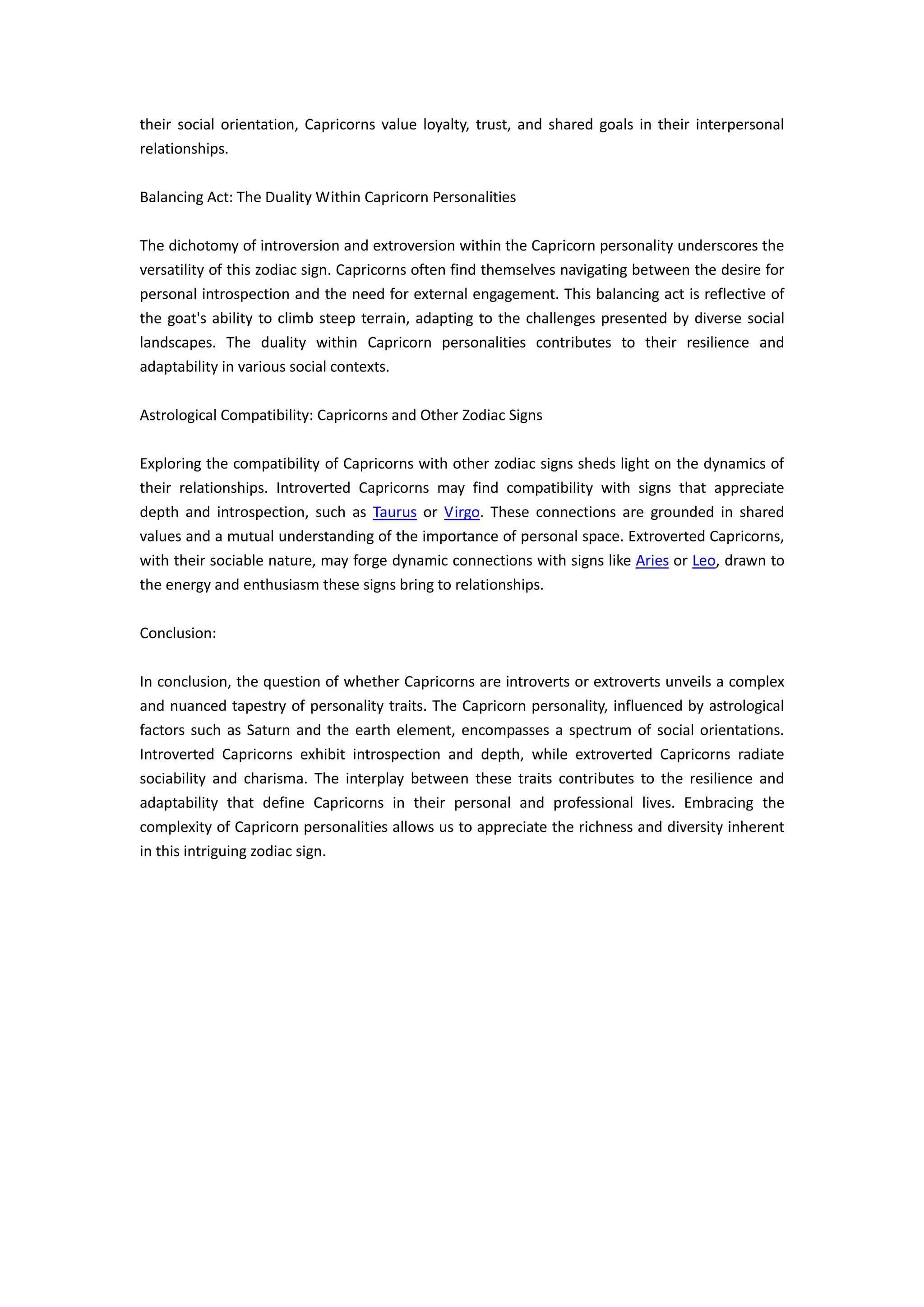 Are capricorns introverts or extroverts PDF