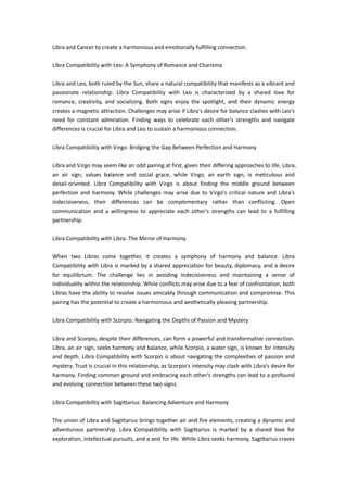 which signs are compatible with libra  PDF