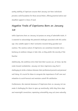 January 1st is What Zodiac Sign | DOC | Astrology | Religion & Spirituality