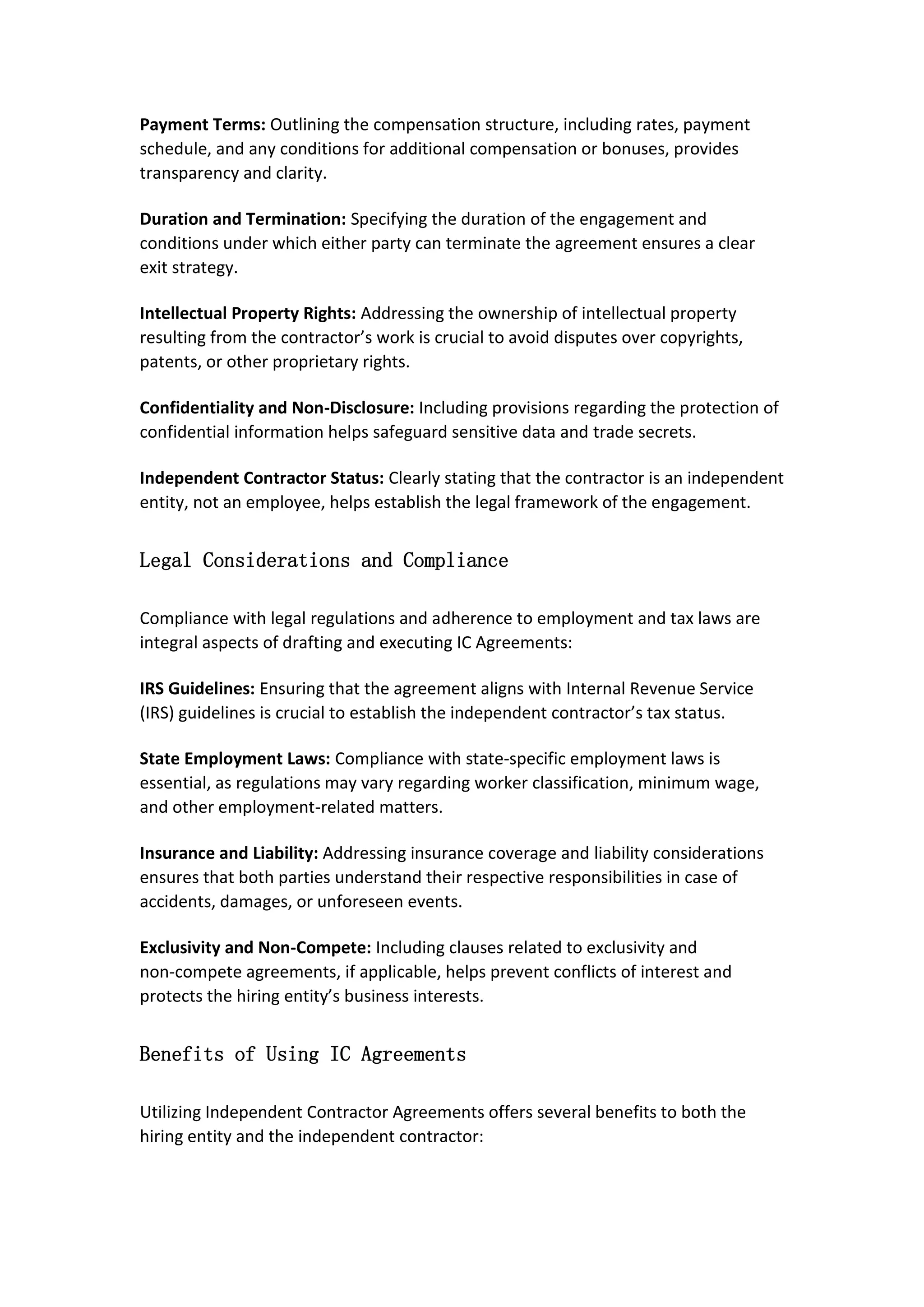 Ic Contract Example What Is an IC Agreement: A Complete Overview | DOC