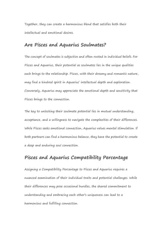 Pisces & Aquarius Compatibility in Bed: A Complete Guide PDF