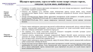 Шударга өрсөлдөөн, хэрэглэгчийн төлөө газарт гомдол гаргах,
гомдлыг хүлээн авах, шийдвэрлэх
Гомдол
гаргах,
гомдлыг
хүлээн авах
• Сонирхогч этгээдийн гомдолд өрсөлдөөн хязгаарласан гэж үзсэн тендер шалгаруулалт, түүний багцын
мэдээллийг тодорхой тусгасан байна.
• Гомдолд энэ журмын 2.7-д зааснаас гадна захиалагчаас урилга хүлээн авсан, эсхүл тендер
шалгаруулалтын баримт бичигт заасан журмаар сонирхлоо илэрхийлсэн болохыг нотлох баримтыг
хавсаргана.
• Тендер шалгаруулалтын баримт бичиг өрсөлдөөн хязгаарласан тухай сонирхогч этгээдийн үндэслэл
бүхий гомдлыг ТБОНӨХБАҮХАтХ-ийн 58.1-д заасан хугацаанд хүлээн авна.
• ТБОНӨХБАҮХАтХ-ийн 58.3-т заасан шаардлагыг хангахгүй гомдлыг хүлээн авахаас татгалзаж
буцаана.
Гомдлыг
шийдвэрлэх
• Гомдол хянан шийдвэрлэх ажиллагаа явуулахтай холбоотойгоор захиалагчийг үйлдэл хийхгүй байхыг
даалгах, захиалагчийн шийдвэрийг түдгэлзүүлсэн тохиолдолд энэ тухай мэдээллийг цахим системд
нийтэлж, албажсан шийдвэрийг захиалагчид хүргүүлнэ.
• Энэ журмын 3.5-д заасан мэдэгдлийг үндэслэн захиалагч тендерийн нээлтийн хугацааг сунгах
шаардлагатай бол энэ тухай цахим системд нийтэлнэ.
• Гомдлын агуулга, шаардлагаас хамааран шаардлагатай баримт бичгийг цахим системээр нэвтэрч
танилцах ба тендер шалгаруулалтын хувийн хэргээс шаардлагатай баримт бичгийг цахимаар, эсхүл
бичгээр ирүүлэхийг захиалагчаас шаардаж болно.
• Гомдол хянан шийдвэрлэх явцад ойлгомжгүй, зөрүүтэй нөхцөл байдал үүсвэл захиалагчийн холбогдох
албан тушаалтнаас тайлбар авч болно.
• Тендер шалгаруулалтын баримт бичиг өрсөлдөөн хязгаарласан эсэхийг гомдлын хүрээнд хянаж дараах
шийдвэрийн аль нэгийг гаргана. Үүнд: захиалагчийг хууль зөрчсөн гэж үзвэл ТБОНӨХБАҮХАтХ-ийн
58.5-д заасан шийдвэрийг гаргах; захиалагчийг хууль зөрчөөгүй гэж үзвэл энэ тухай гомдол гаргагч
болон захиалагчид мэдэгдэх.
 