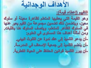 الأهداف السلوكية في التربية والتعليم.pptx