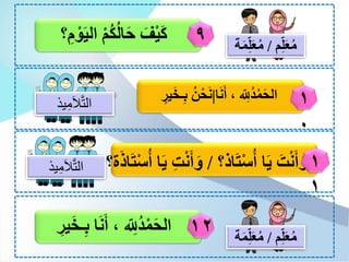 لغة الفصل .6. bahasa kelas dalam bahasa arab | PPTX