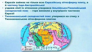 Форми рельєфу, тектонічні структури, корисні копалини, взаємозв'язок ...