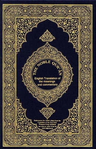 Translation of the meaning of the noble Quran