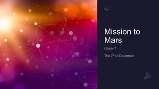 Mission to
Mars
 