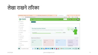लेखा राखने तररका
4/22/2024 ghimirekr@gmail.com 73
 