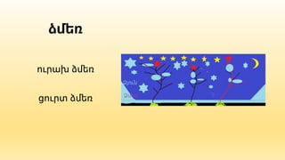 ձմեռ
ուրախ ձմեռ
ցուրտ ձմեռ
 