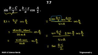 ত্রিকোনমিতি ফাইনাল রিভিশন.pdf hsc math 1st paper exmple and formula | PDF