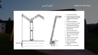 chapel of saint-loup
‫التفصيلي‬ ‫القطاع‬
 