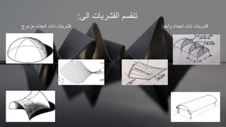 ‫ا‬ ‫القشريات‬ ‫تنقسم‬
‫لى‬
:
‫واحد‬ ‫انحنات‬ ‫ذات‬ ‫قشريات‬
:
‫مزدوج‬ ‫انحنات‬ ‫ذات‬ ‫قشريات‬
:
:
 