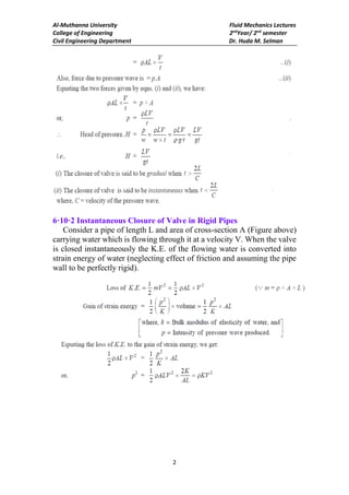 fluid mechanics lectures fluid mechanics lectures | PDF