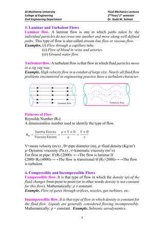 fluid mechanics lectures fluid mechanics lectures | PDF