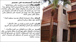 21
‫تصميم‬ ‫في‬ ‫المستخدمة‬ ‫المبادئ‬
‫المشربيات‬:
* ‫التكرار‬
:
‫قياسية‬ ‫وحدة‬ ‫باتباع‬ ‫وذلك‬
‫بمضاعفاتها‬ ‫تتكرر‬
‫ا‬ ‫مبدأ‬ ‫يحقق‬ ‫وهذا‬ ‫منها‬ ‫وأجزاء‬
‫إل‬
‫للبناء‬ ‫ستمرارية‬
‫مبدأ‬ ‫وتحقق‬
‫بمقاسات‬ ‫ولكن‬ ‫خطي‬ ‫بشكل‬ ‫والنوافذ‬ ‫المشربيات‬ ‫في‬ ‫التكرار‬
‫من‬ ‫مجموعة‬ ‫إلي‬ ‫نافذة‬ ‫أو‬ ‫مشربية‬ ‫ـل‬
‫ك‬ ‫تقسيم‬ ‫يتم‬ ‫حيث‬ ‫ثابتة‬
‫يتكرر‬ ‫مستطيل‬ ‫علي‬ ‫تقسيمه‬ ‫في‬ ‫ـتمد‬
‫ع‬‫ي‬ ‫صف‬ ‫وكل‬ ‫الصفوف‬
‫بنفس‬ ‫أفقي‬ ‫بشكل‬
‫األبعاد‬
* ‫التماثل‬
:
‫للبناء‬ ‫منتظمة‬ ‫هندسية‬ ‫أشكال‬ ‫باستخدام‬ ‫وذلك‬
‫محور‬ ‫أو‬ ‫مركزية‬ ‫نقطة‬ ‫حول‬ ‫الكامل‬
* ‫ال‬
‫إ‬
: ‫تزان‬
‫اإل‬
‫خ‬ ‫من‬ ‫للبناء‬ ‫البصري‬ ‫تزان‬
‫ال‬
‫ل‬
‫األ‬
‫شكال‬
‫و‬ ‫الدائرة‬ ‫مثل‬ ‫الديناميكية‬
‫األ‬
‫المربع‬ ‫مثل‬ ‫المستقرة‬ ‫شكال‬
* ‫التدرج‬
:
‫خ‬ ‫من‬
‫ال‬
‫الع‬ ‫تدرج‬ ‫ل‬
‫ال‬
‫و‬ ‫الجزء‬ ‫بين‬ ‫قات‬
‫األ‬
‫جزاء‬
,
‫خ‬ ‫من‬ ‫واضح‬ ‫بشكل‬ ‫التدرج‬ ‫فيها‬ ‫تحقق‬ ‫والنوافذ‬ ‫المشربيات‬
‫ال‬
‫ل‬
‫المستطي‬ ‫أبعاد‬ ‫في‬ ‫التفاوت‬
‫ال‬
‫الداخلية‬ ‫تقسيماتها‬ ‫عن‬ ‫الناتجة‬ ‫ت‬
‫أصغر‬ ‫تقسيمات‬ ‫إلي‬ ‫مستطيل‬ ‫كل‬ ‫تقسيم‬ ‫في‬ ‫التدرج‬ ‫وكذلك‬
‫متفاوتة‬ ‫وبنسب‬
 