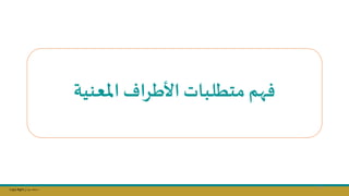 Copy Right ‫جراح‬ ‫محمد‬ ‫د‬
‫املعنية‬ ‫األطراف‬ ‫متطلبات‬ ‫فهم‬
28
 