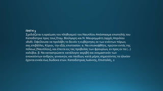 ΠΗΓΗ 3
Σχεδιάζεται η αραίωση του πληθυσµού του Ναυπλίου Απόσπασµα επιστολής του
Καποδίστρια προς τους Σταµ. Βούλγαρη και Ν. Μαυροµµάτη (αρχές Απριλίου
1828). Οφείλουσα να προλάβη το δεινόν η κυβέρνησις εκ των ενόντων πόρων,
σας επιβάλλει, Κύριοι, την εξής επιστασίαν. α. Να επισκεφθήτε, πρώτον εντός της
πόλεως [Ναυπλίου], και έπειτα εις τας προβολάς των φρουρίων, εν προς εν τα (...)
καλύβια. β. Να καταστρώσετε κατάλογον ακριβή και ονοµαστικόν των
ενοικούντων ανδρών, γυναικών, και παιδίων, κατά µέρος σηµειούντες τα ηλικίαν
έχοντα εννέα έως δώδεκα ετών. Καποδίστριας Ιωάννης, Επιστολές, 2
 