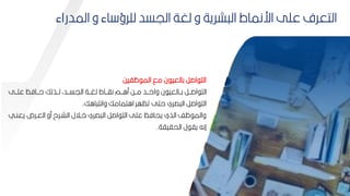 58
58
‫ظفيح‬ ‫الم‬ ‫مق‬ ‫ن‬ ‫كالعي‬ ‫اصر‬ ‫الت‬
‫ببل‬‫ب‬‫عم‬ ‫ببافظ‬‫ب‬‫ح‬ ‫ببذلك‬‫ب‬‫ل‬ ‫ببدأ‬‫ب‬‫اليس‬ ‫ببة‬‫ب‬‫لغ‬ ‫بباط‬‫ب‬‫نا‬ ‫ببم‬‫ب‬‫ما‬ ‫ببح‬‫ب‬‫م‬ ‫ببد‬‫ب‬‫واح‬ ‫ن‬ ‫ببالعي‬‫ب‬‫ك‬ ‫ببر‬‫ب‬‫اص‬ ‫الت‬
‫ااك‬ ‫وانت‬ ‫ااتمامك‬ ‫تظهر‬ ‫حتل‬ ‫صري‬ ‫ال‬ ‫اصر‬ ‫الت‬
.
‫يع‬ ‫العبرم‬ ‫مو‬ ‫الشبرح‬ ‫ابالل‬ ‫صري‬ ‫ال‬ ‫اصر‬ ‫الت‬ ‫عمل‬ ‫يحافظ‬ ‫الذي‬ ‫ظف‬ ‫والم‬
‫نبي‬
‫الحاياة‬ ‫ل‬ ‫يا‬ ‫إنه‬
.
‫الم‬ ‫و‬ ‫اء‬ ‫لمرؤ‬ ‫اليسد‬ ‫لغة‬ ‫و‬ ‫شرية‬ ‫ال‬ ‫ارنماط‬ ‫عمل‬ ‫التعرف‬
‫دراء‬
 