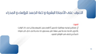 59
‫المدراء‬ ‫و‬ ‫اء‬ ‫لمرؤ‬ ‫اليسد‬ ‫لغة‬ ‫و‬ ‫شرية‬ ‫ال‬ ‫ارنماط‬ ‫عمل‬ ‫التعرف‬
‫ت‬ ‫الص‬
‫ذا‬ ‫فبي‬ ‫ولكبح‬ ‫تنفيبرام‬ ‫كدون‬ ‫هم‬ ‫مدا‬ ‫لتحسيح‬ ‫ظفيك‬ ‫م‬ ‫ليه‬ ‫ت‬ ‫تستطيق‬ ‫من‬
‫قب‬ ‫ال‬ ‫ت‬
‫صب‬ ‫بان‬ ‫حبال‬ ‫فبي‬ ‫كيديبة‬ ‫لبك‬ ‫ن‬ ‫يسبمع‬ ‫فمح‬ ‫أ‬‫ل‬
‫ال‬‫ه‬ ‫ليس‬ ‫كيدية‬ ‫المك‬ ‫يأاذون‬
‫تك‬
‫صري‬ ‫ال‬ ‫اصر‬ ‫الت‬ ‫في‬ ‫ضعف‬ ‫مق‬ ‫ة‬‫ناعما‬
.
 