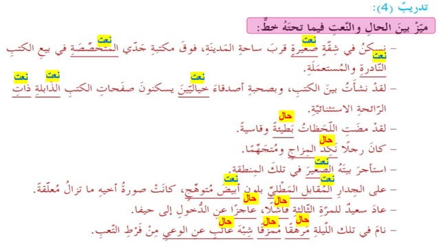 شرح وحل درس الحال لغة عربية صف ثامن فصل أول.pptx