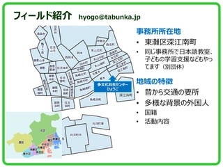 ե`ɽB hyogo@tabunka.jp
ڵ
? |
? ͬձZҡ
Ӥɤѧ֧Ԯʤɤ
Ƥޤe壩
؏
? 齻ͨҪ
? ʱ
? 
? 
Ļ󥿩`
Ҥ礦

 