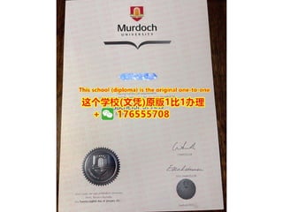 Murdoch University degree offer diploma Transcript | PPT