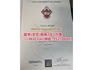 City, University of London degree offer diploma Transcript | PPTX