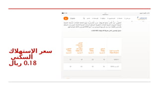 ‫اإلستهالك‬ ‫سعر‬
‫السكني‬
0.18
‫ريال‬
 