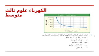 ‫ثالث‬ ‫علوم‬ ‫الكهرباء‬
‫متوسط‬
 