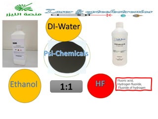 Psi-Chemicals
DI-Water
HF
Ethanol 1:1
Fluoric acid,
Hydrogen fluoride,
Fluoride of hydrogen
 