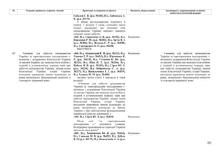 201
№ Редакція, прийнята в першому читанні Пропозиції та поправки до проекту Висновки, обґрунтування Законопроект, запропонований головним
комітетом в остаточній редакції
Соболєв С. В. (р.к. №165), Н.д. Лабунська А.
В. (р.к. №174)
У абзаці дев’ятнадцятому підпункту 6
пункту 1 розділу І слова «стосовно якого
подано декларацію про визнання себе
громадянином України, набуває» замінити
словами «може набути».
-462- Н.д. Герасимов А. В. (р.к. №196), Н.д.
Павленко Р. М. (р.к. №203), Н.д. Ар'єв В. І.
(р.к. №202), Н.д. Федина С. Р. (р.к. №190),
Н.д. Гончаренко О. О. (р.к. №338)
Відхилено
ВИЛУЧИТИ
-463- Н.д. Лозинський Р. М. (р.к. №222), Н.д.
Ташева Т. Р. (р.к. №453), Н.д. Юрчишин Я.
Р. (р.к. №215), Н.д. Устінова О. Ю. (р.к.
№213), Н.д. Піпа Н. Р. (р.к. №316), Н.д.
Цабаль В. В. (р.к. №219), Н.д. Сірко Ю. Л.
(р.к. №210), Н.д. Бобровська С. А. (р.к.
№217), Н.д. Васильченко Г. І. (р.к. №319),
Н.д. Хлапук М. М. (р.к. №448)
Відхилено
частину третю статті 8 викласти в такій
редакції:
«Умовами для набуття громадянства
України за територіальним походженням є:
визнання і додержання Конституції України
та законів України, що засвідчується особою у
поданій в установленому порядку заяві про
набуття громадянства України, знання основ
Конституції України, історії України,
володіння державною мовою відповідно до
рівня, визначеного відповідно до Закону
України « Про забезпечення функціонування
української мови як державної».»
-464- Н.д. Сірко Ю. Л. (р.к. №210) Відхилено
Після слів "за територіальним
походженням є:" доповнити словами:
безперервне проживання на території України
протягом п'яти років,"
107 Умовами для набуття громадянства
України за територіальним походженням є:
визнання і додержання Конституції України
та законів України, що засвідчується особою у
поданій в установленому порядку заяві про
набуття громадянства України, знання основ
Конституції України, історії України,
володіння державною мовою відповідно до
рівня, визначеного Національною комісією зі
стандартів державної мови.
-465- Н.д. Тимошенко Ю. В. (р.к. №162),
Н.д. Соколов М. В. (р.к. №452), Н.д. Дубіль
В. О. (р.к. №171), Н.д. Кожем'якін А. А. (р.к.
Відхилено
Умовами для набуття громадянства
України за територіальним походженням є:
визнання і додержання Конституції України
та законів України, що засвідчується особою
у поданій в установленому порядку заяві
про набуття громадянства України, знання
основ Конституції України, історії України,
володіння державною мовою відповідно до
рівня, визначеного Національною комісією
зі стандартів державної мови.
 