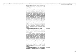 34
№ Редакція, прийнята в першому читанні Пропозиції та поправки до проекту Висновки, обґрунтування Законопроект, запропонований головним
комітетом в остаточній редакції
України "Про правовий статус іноземців та
осіб без громадянства..." та викласти в такій
редакції:
"зобов’язання про складання іспитів з
основ Конституції України, історії України та
на рівень володіння державною мовою -
письмово оформлена заява іноземця/особи без
громадянства з числа осіб, які мають визначні
заслуги перед Україною, прийняття яких до
громадянства України становить державний
інтерес для України, або які в установленому
законодавством України порядку проходять
військову службу за контрактом у Збройних
Силах України, Державній спеціальній службі
транспорту або Національній гвардії України,
про те, що в разі набуття громадянства
України він протягом двох років складе іспити
з основ Конституції України, історії України,
на рівень володіння державною мовою і
подасть документи про складання таких
іспитів.
-70- Н.д. Кондратюк О. К. (р.к. №166) Відхилено
Абзац шостий підпункту 1) пункту 1
Розділу І проекту Закону України викласти у
такій редакції:
"в абзаці тридцять четвертому слова "які
отримали посвідку на тимчасове проживання
на підставі частини двадцятої статті 4 Закону
України "Про правовий статус іноземців та
осіб без громадянства" замінити словами "які
отримали посвідку на тимчасове проживання
на підставі частин двадцятої, двадцять
четвертої статті 4 Закону України "Про
правовий статус іноземців та осіб без
громадянства", осіб, які набувають
громадянство України у спрощеному
порядку, передбаченому статтею 10-1 цього
Закону,".
-71- Н.д. Герасимов А. В. (р.к. №196), Н.д.
Павленко Р. М. (р.к. №203), Н.д. Ар'єв В. І.
Відхилено
 